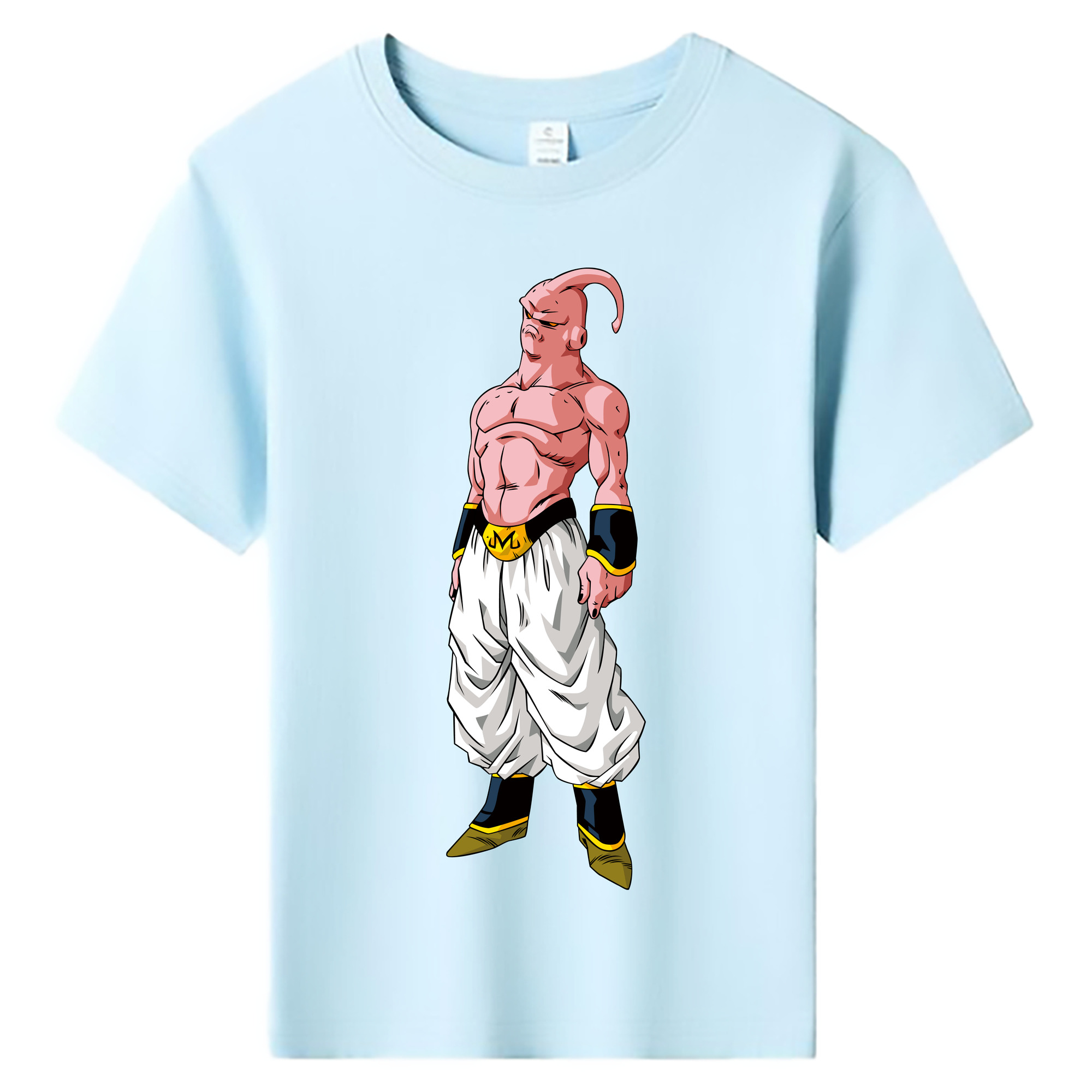 （画像用） ドラゴンボール 魔人ブウ DRAGON BALL Majin Buu 綿100％キッズTシャツ（フロントプリント）